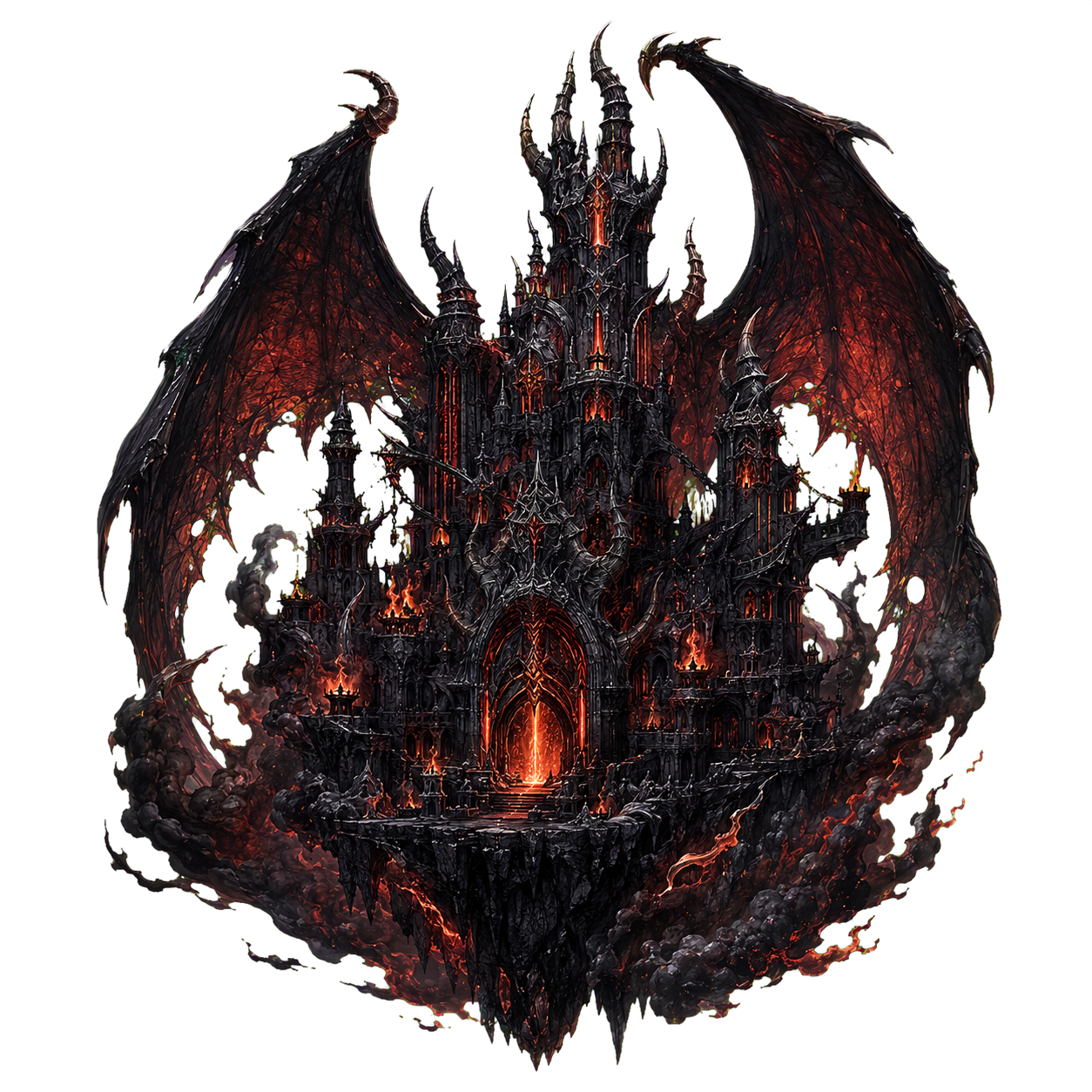 The infernal fortress of the Pantheon of Darkness