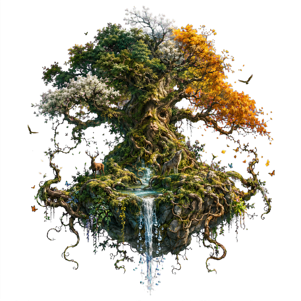 The primordial world-tree of the Pantheon of Nature